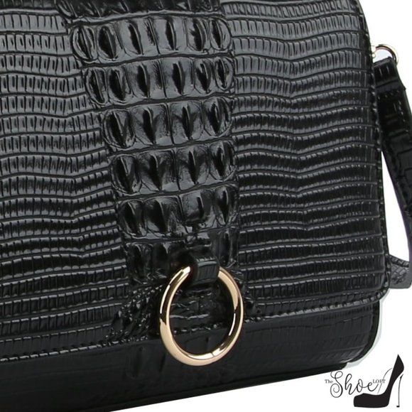 Croc Embossed Sunset Crossbody Bag - Picture 6 of 16